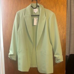 Nine West Women's Light Green Blazer